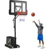 image:imageGoplus Portable Basketball Hoop Outdoor 10FT Basketball Goal w 44 Shatterproof Backboard Easy Adjust Height Fillable Base Free Weight Bag for Teens Adults Driveway Backyard7910FT  6Level