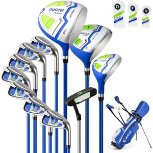 image:imageGoplus Complete Golf Club Set for Men Right Hand Golf Clubs w 460CC 1 Driver 3 Fairway 5 Hybrid 5 6 7 8 9 P amp S Irons Putter 3 Head Covers Golf Stand Bag Rain HoodBlue