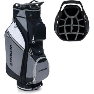 image:imageGoplus Golf Cart Bag with 14Way Top Dividers Golf Club Bag with 7 Zippered Pockets Including Cooler Bag Rain Hood Carry Handles Detachable Shoulder Strap Lightweight Golf Bag for Men Women
