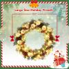 image:imageGoplus 30 Prelit Christmas Wreath Snow Flocked Lighted Xmas Wreath w 50 LED Lights Timer Pine Cone and Red Berries Battery Operated Front Door Artificial Wreath for Holiday Festival DecorationSnow Flocked