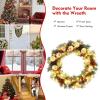image:imageGoplus 30 Prelit Christmas Wreath Snow Flocked Lighted Xmas Wreath w 50 LED Lights Timer Pine Cone and Red Berries Battery Operated Front Door Artificial Wreath for Holiday Festival DecorationSnow Flocked