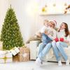 image:imageGoplus 6FT PreLit Artificial Christmas Tree Hinged Spruce Xmas Full Tree with 350 LED Multicolor Lights 11 Lighting Modes 1000 PVC Branch Foldable Base for Indoor Home Office Decoration