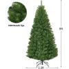 image:imageGoplus 6FT PreLit Artificial Christmas Tree Hinged Spruce Xmas Full Tree with 350 LED Multicolor Lights 11 Lighting Modes 1000 PVC Branch Foldable Base for Indoor Home Office Decoration
