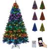 image:imageGoplus 7 FT PreLit Royal Blue Snow Flocked Christmas Tree Artificial Hinged Xmas Tree with 340 LED Lights 900 Branch Tips 3 Modes Timer Remote Metal Base Home Office Holiday DecorationMulticolored