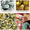 image:imageGoplus 7FT PreLit Snow Flocked Christmas Tree Artificial Hinged Xmas Tree W 450 LED Lights Foldable Metal Stand and 1116 Branch Tips Fake Snow Flocked Tree for Indoor Home Office Party DecorationGreen