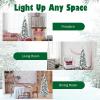 image:imageGoplus 7FT PreLit Snow Flocked Christmas Tree Artificial Hinged Xmas Tree W 450 LED Lights Foldable Metal Stand and 1116 Branch Tips Fake Snow Flocked Tree for Indoor Home Office Party DecorationWhite