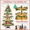 image:imageGoplus 9ft Artificial Prelit Christmas Tree Premium Spruce Hinged Tree with 700 LED Lights and Solid Metal Stand ULCertified Transformer64 ft  220 Lights