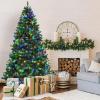 image:imageGoplus 9ft Artificial Prelit Christmas Tree Premium Spruce Hinged Tree with 700 LED Lights and Solid Metal Stand ULCertified Transformer7ft 6in
