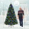 image:imageGoplus 9ft Artificial Prelit Christmas Tree Premium Spruce Hinged Tree with 700 LED Lights and Solid Metal Stand ULCertified Transformer7ft 6in
