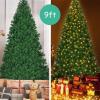 image:imageGoplus 9ft Artificial Prelit Christmas Tree Premium Spruce Hinged Tree with 700 LED Lights and Solid Metal Stand ULCertified Transformer9 ft  700 Lights