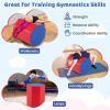 image:imageGoplus 245 x 26 Octagon Gymnastics Mat Skill Shape Tumbling Mat wWaterproof Zippered Cover amp Thick Filling Somersault Backbend Trainer for Cheerleading amp Martial ArtsRed