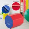 image:imageGoplus 245 x 26 Octagon Gymnastics Mat Skill Shape Tumbling Mat wWaterproof Zippered Cover amp Thick Filling Somersault Backbend Trainer for Cheerleading amp Martial ArtsRed