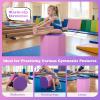 image:imageGoplus 245 x 26 Octagon Gymnastics Mat Skill Shape Tumbling Mat wWaterproof Zippered Cover amp Thick Filling Somersault Backbend Trainer for Cheerleading amp Martial ArtsPurple