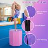 image:imageGoplus 245 x 26 Octagon Gymnastics Mat Skill Shape Tumbling Mat wWaterproof Zippered Cover amp Thick Filling Somersault Backbend Trainer for Cheerleading amp Martial ArtsPurple