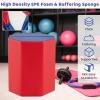 image:imageGoplus 245 x 26 Octagon Gymnastics Mat Skill Shape Tumbling Mat wWaterproof Zippered Cover amp Thick Filling Somersault Backbend Trainer for Cheerleading amp Martial ArtsRed