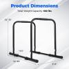 image:imageGoplus Adjustable Dip Bar Heavy Duty Parallette Push Up Stand with 660 LBS Capacity AntiSlip Foam Grips Portable Fitness Workout Dip Station for Home Gym Calisthenics2 Side Locked