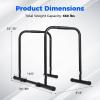 image:imageGoplus Adjustable Dip Bar Heavy Duty Parallette Push Up Stand with 660 LBS Capacity AntiSlip Foam Grips Portable Fitness Workout Dip Station for Home Gym Calisthenics1 Side Locked