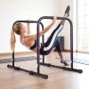 image:imageGoplus Adjustable Dip Bar Heavy Duty Parallette Push Up Stand with 660 LBS Capacity AntiSlip Foam Grips Portable Fitness Workout Dip Station for Home Gym Calisthenics2 Side Locked