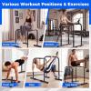 image:imageGoplus Adjustable Dip Bar Heavy Duty Parallette Push Up Stand with 660 LBS Capacity AntiSlip Foam Grips Portable Fitness Workout Dip Station for Home Gym Calisthenics1 Side Locked