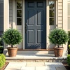 image:imageGoplus 275 Artificial Cypress Topiary Trees Set of 2 Faux Topiary Bushes Shrubs with Ground Spikes Indoor Outdoor SunResistant Fake Evergreen Shrub Plants for Front Porch Patio Home DecorationCypress
