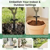 image:imageGoplus 275 Artificial Cypress Topiary Trees Set of 2 Faux Topiary Bushes Shrubs with Ground Spikes Indoor Outdoor SunResistant Fake Evergreen Shrub Plants for Front Porch Patio Home DecorationWhite Rose