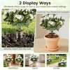 image:imageGoplus 275 Artificial Cypress Topiary Trees Set of 2 Faux Topiary Bushes Shrubs with Ground Spikes Indoor Outdoor SunResistant Fake Evergreen Shrub Plants for Front Porch Patio Home DecorationBegonia