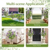 image:imageGoplus 275 Artificial Cypress Topiary Trees Set of 2 Faux Topiary Bushes Shrubs with Ground Spikes Indoor Outdoor SunResistant Fake Evergreen Shrub Plants for Front Porch Patio Home DecorationPurple Flowers