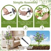 image:imageGoplus 275 Artificial Cypress Topiary Trees Set of 2 Faux Topiary Bushes Shrubs with Ground Spikes Indoor Outdoor SunResistant Fake Evergreen Shrub Plants for Front Porch Patio Home DecorationPurple Flowers