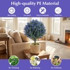 image:imageGoplus 275 Artificial Cypress Topiary Trees Set of 2 Faux Topiary Bushes Shrubs with Ground Spikes Indoor Outdoor SunResistant Fake Evergreen Shrub Plants for Front Porch Patio Home DecorationLavender