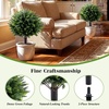 image:imageGoplus 275 Artificial Cypress Topiary Trees Set of 2 Faux Topiary Bushes Shrubs with Ground Spikes Indoor Outdoor SunResistant Fake Evergreen Shrub Plants for Front Porch Patio Home DecorationCypress