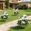 image:imageGoplus 275 Artificial Cypress Topiary Trees Set of 2 Faux Topiary Bushes Shrubs with Ground Spikes Indoor Outdoor SunResistant Fake Evergreen Shrub Plants for Front Porch Patio Home DecorationBegonia