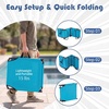 image:imageGoplus Tanning Chair Folding Beach Lounge Chair with Face Hole Removable Pillow Carry Strap Position Adjustable Sunbathing Chair Portable Outside Lounge Chair for Patio Pool 1 RedSky Blue