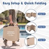 image:imageGoplus Tanning Chair Folding Beach Lounge Chair with Face Hole Removable Pillow Carry Strap Position Adjustable Sunbathing Chair Portable Outside Lounge Chair for Patio Pool 1 RedBeige