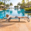 image:imageGoplus Tanning Chair Folding Beach Lounge Chair with Face Hole Removable Pillow Carry Strap Position Adjustable Sunbathing Chair Portable Outside Lounge Chair for Patio Pool 1 RedBeige