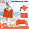 image:imageGoplus Tanning Chair Portable Lightweight 105LBS Beach Lounger with Face Arm Holes Adjustable 5Position 330LBS Capacity Side Pocket Removable Cushions Portable Sunbathing Chair for PoolOrange