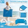 image:imageGoplus Tanning Chair Portable Lightweight 105LBS Beach Lounger with Face Arm Holes Adjustable 5Position 330LBS Capacity Side Pocket Removable Cushions Portable Sunbathing Chair for PoolLight Blue