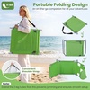 image:imageGoplus Tanning Chair Portable Lightweight 105LBS Beach Lounger with Face Arm Holes Adjustable 5Position 330LBS Capacity Side Pocket Removable Cushions Portable Sunbathing Chair for PoolGreen