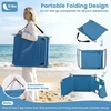 image:imageGoplus Tanning Chair Portable Lightweight 105LBS Beach Lounger with Face Arm Holes Adjustable 5Position 330LBS Capacity Side Pocket Removable Cushions Portable Sunbathing Chair for PoolBlue