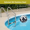 image:imageGoplus Swimming Pool Ladder 3Step4Step InGround Stainless Steel Step for IndoorOutdoor Pool Heavy Duty NonSlip Ladder Easy Assembly 3Steps3Steps