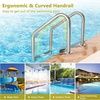 image:imageGoplus Swimming Pool Ladder 3Step4Step InGround Stainless Steel Step for IndoorOutdoor Pool Heavy Duty NonSlip Ladder Easy Assembly 3Steps3Steps