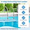 image:imageGoplus Swimming Pool Ladder 3Step4Step InGround Stainless Steel Step for IndoorOutdoor Pool Heavy Duty NonSlip Ladder Easy Assembly 3Steps4 Steps