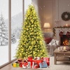 image:imageGoplus 75 FT PreLit Artificial Christmas Tree Hinged Faux Xmas Tree with 1449 Soft TPE amp PVC Mixed Branch Tips 500 Warm White LED Lights Foldable Metal Stand Holiday Party Home Office Decoration
