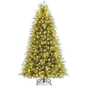 image:imageGoplus 75 FT PreLit Artificial Christmas Tree Hinged Faux Xmas Tree with 1449 Soft TPE amp PVC Mixed Branch Tips 500 Warm White LED Lights Foldable Metal Stand Holiday Party Home Office Decoration