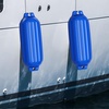 image:imageGoplus 4 Pack Marine Boat Fenders 23 X 65 27 X 85 Ribbed Twin Eyes Boat Fender with 4 Ropes amp 1 Air Pump Various Sizes amp Colors Vinyl Inflatable Boat Bumpers for Docking Pontoon BoatsBlue