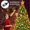 image:imageGoplus 7ft Prelit Christmas Tree Artificial Hinged Spruce Xmas Full Tree with 300 LED Lights 1096 PVC Tips Folding Metal Stand for Home Office Party Decoration7 FT