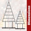image:imageGoplus 2 Pack Christmas Card Holder Holiday Card Display Stand with 36 Round Clips Metal Hanging Rack Xmas Photo Tree Holder for Home Office Party Decoration BlackBlack