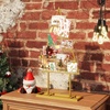 image:imageGoplus 2 Pack Christmas Card Holder Holiday Card Display Stand with 36 Round Clips Metal Hanging Rack Xmas Photo Tree Holder for Home Office Party Decoration BlackGold
