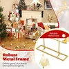 image:imageGoplus 2 Pack Christmas Card Holder Holiday Card Display Stand with 36 Round Clips Metal Hanging Rack Xmas Photo Tree Holder for Home Office Party Decoration BlackGold