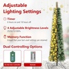 image:imageGoplus 6FT PreLit Pencil Christmas Tree w120LED Warm White Lights 8 Modes Timer Remote264 Branch TipsCashmere Pine Needles Metal Stand Slim Holiday Xmas Tree Home Decoration 6 FT
