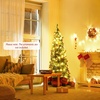 image:imageGoplus 6ft Pencil Christmas Tree Unlit Artificial Slim Xmas Tree with PVC Branch Tips Foldable Sturdy Metal Stand for Home Office School Shop Decoration6ft